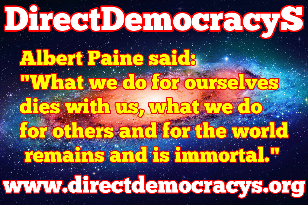 DirectDemocracyS Official aphorism
